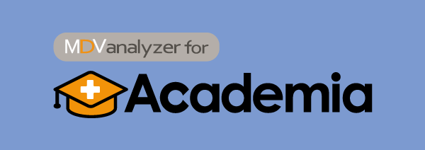 MDV analyzer for Academiaのロゴ