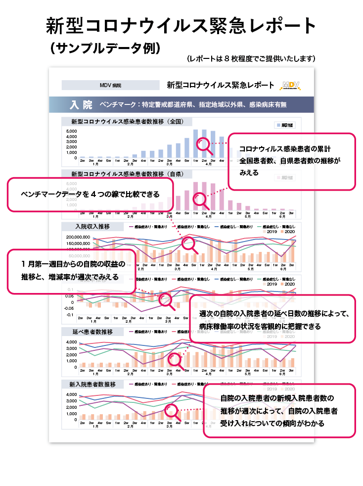 新型コロナウィルス緊急レポートサンプル画像